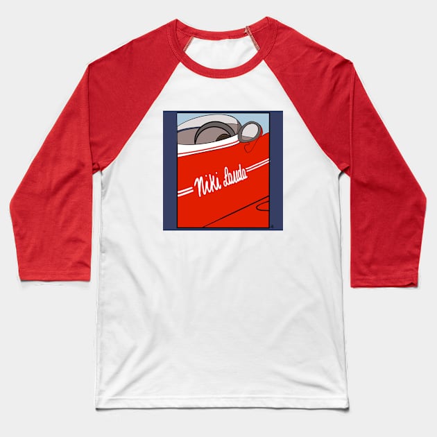 Niki Lauda Baseball T-Shirt by cutedrivers